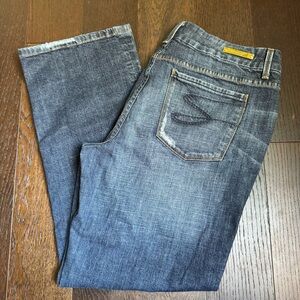 Seven7 Distressed Dark Wash Jeans - Size 18